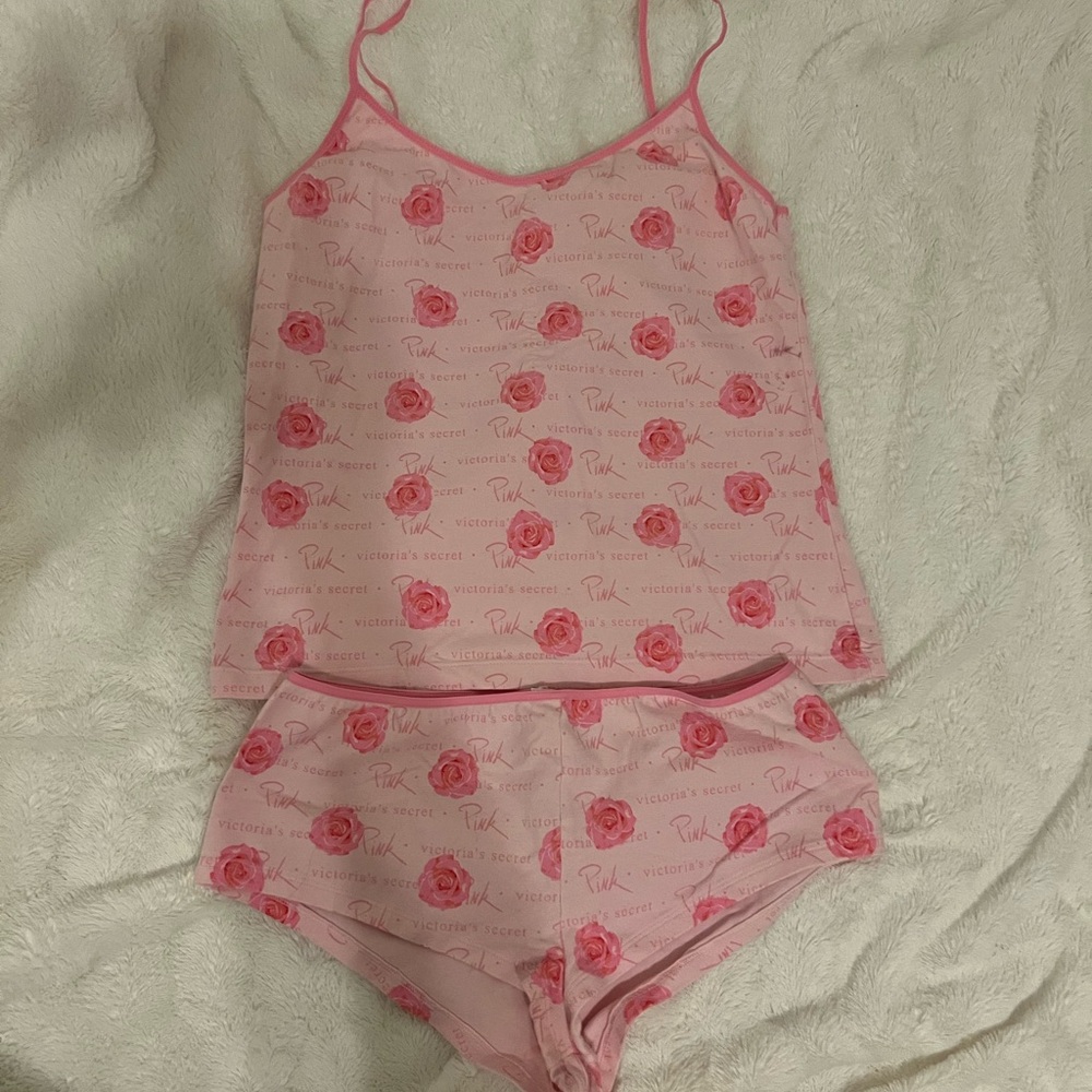 Victoria's Secret Pink Floral Sleepwear Set